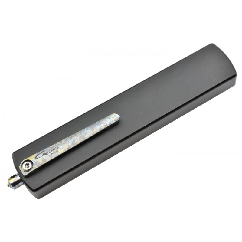 Couteau Automatique OTF Golgoth G12T+ Tanto Crazy D2/alu Noir – Image 9