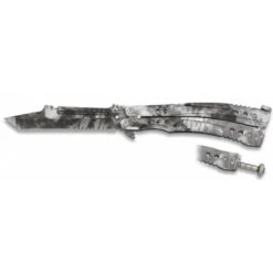 Couteau Papillon Albainox Phyton Noir Lame 105mm