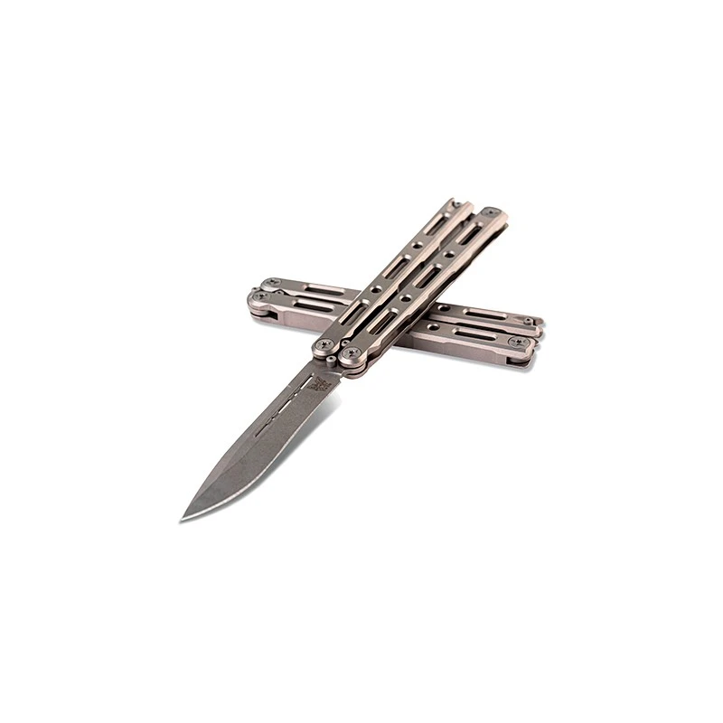 Couteau Papillon Benchmade Billet Ti Balisong – Image 2
