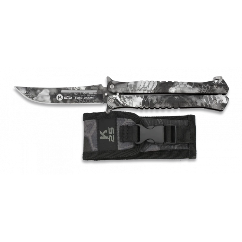 Couteau Papillon K25 Phyton Camo Noir 02142