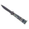 Couteau Papillon Keen Blades - Manche Camouflage 12.5cm à Trous