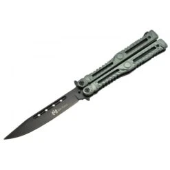 Couteau Papillon Max Knives P47 3Cr13 Aluminium Anodisé Vert