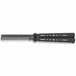 Couteau Papillon Peigne Noir