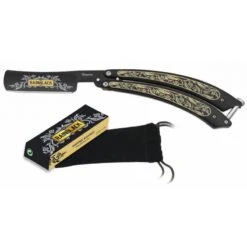 Couteau Papillon Rasoir Rainblack 02175 Noir/jaune