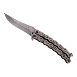 Couteau Papillon Third Chaine 13.5cm Inox Stonewashed