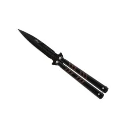 Couteau Papillon Third Noir/violet 13cm