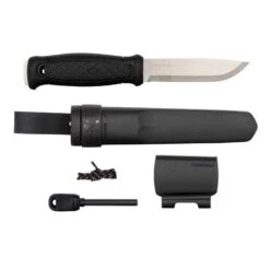 Poignard Mora Garberg Noir Inox + Kit De Survie